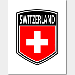 Flag Shield - Switzerland Posters and Art